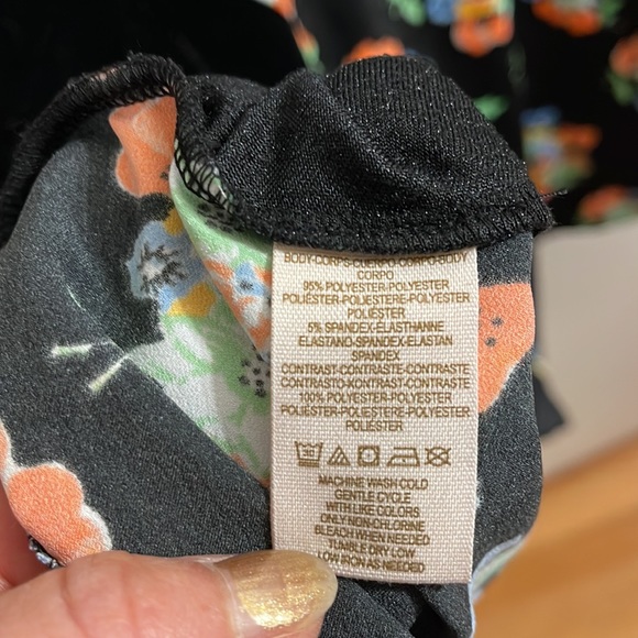 Free people floral satin and velvet mermaid maxi skirt - Picture 7 of 13